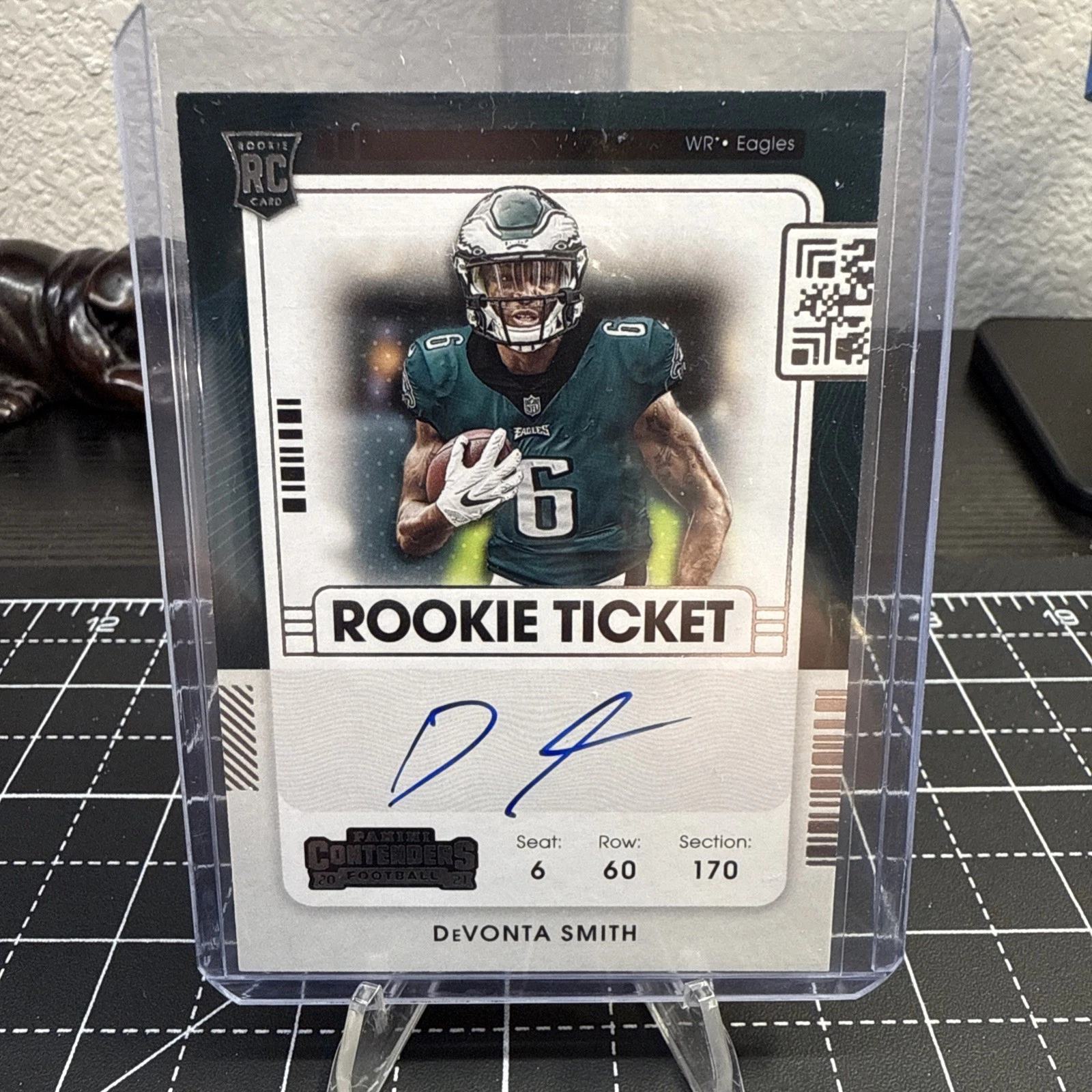 2021 Panini Contenders Ticket RPS Variation Devonta Smith #107 Rookie Auto RC