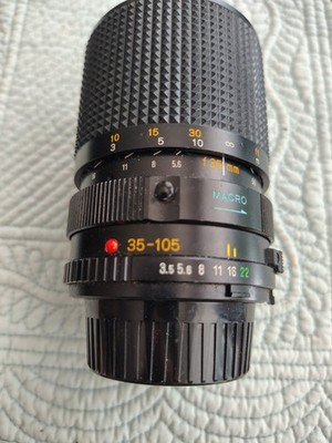 Minolta MD NMD Zoom 35-105mm F/3.5-4.5 Macro Lens From Japan with Hood