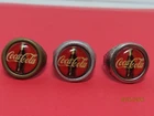 Lot of 3 Vintage Original 1960's Coca-Cola Gum Ball Machine Rings real metal