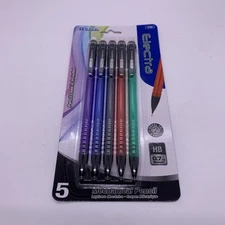 Bazic Electra Mechanical Pencils 5 Pack .7mm Assorted Colors Lead Included