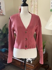 Forever 21 pink button up cardigan Size S cardigan knitwear