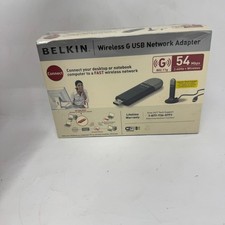 Belkin Wireless G WiFi F5D7050 Laptop Desktop USB Network Adapter New Sealed
