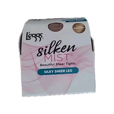 NEW L’eggs Silken Mist Silky Sheer Leg control top pantyhose size A Nude 97926