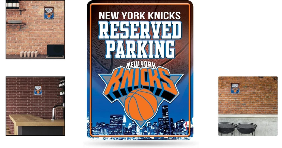 Прочный металлический парковочный знак New York Knicks — спортивный декор для офиса и спальни - Изображение 2 из 4