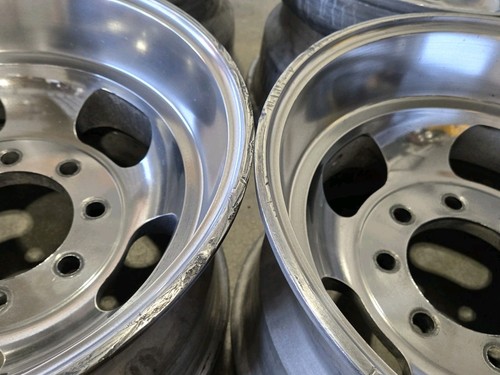 (4) Vintage Slot Wheels 16.5 x 9.75 8x6.5 Mag Superior Industries Pos-A-Traction - Picture 9 of 18
