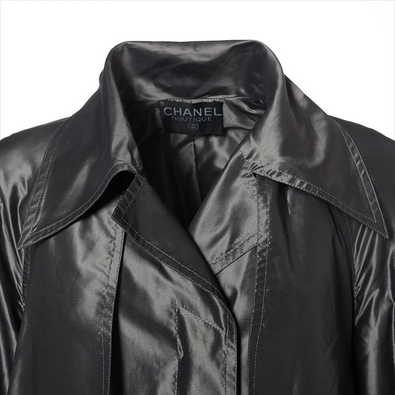 Cappotto lungo CHANEL anni 90 grigio WS15066