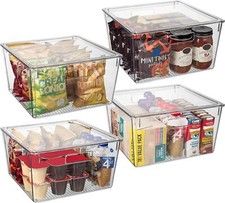 ClearSpace Plastic Storage Bins with Lids XL Perfect Kitchen Organization