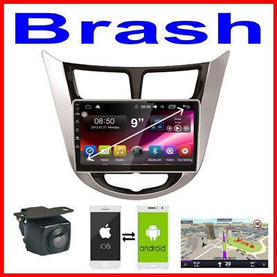 ACCENT 2011-15 GPS WIRELESS APPLE CARPLAY ANDROID AUTO CAMERA DAB+ TPMS DVR ODB