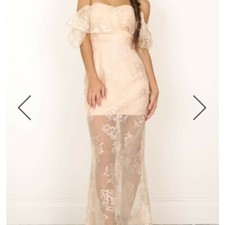 Showpo "Sweeter Than Honey" Dress, Nude Colour, Size 8