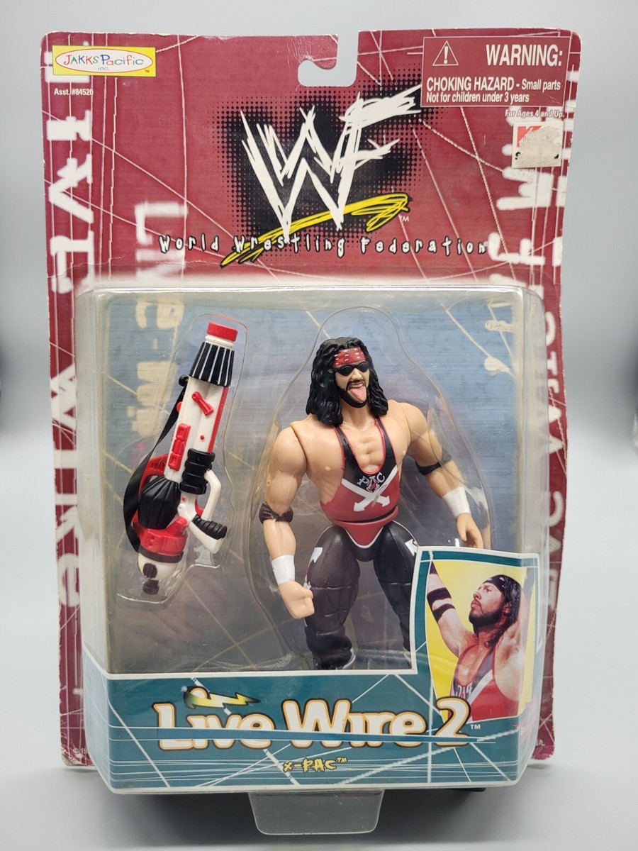 ジャックスパシフィック社製WWEフィギュア WWF X-PAC LIVE WIRE 2 JAKKS PACIFIC WRESTLING FIGURE 1998
