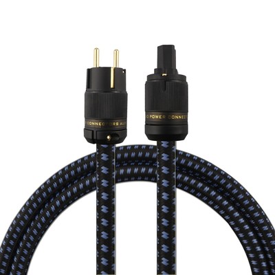 P25 Audiocrast OFC Copper Schuko Main Power Cord HIFI EU Plug AC Extension Cable