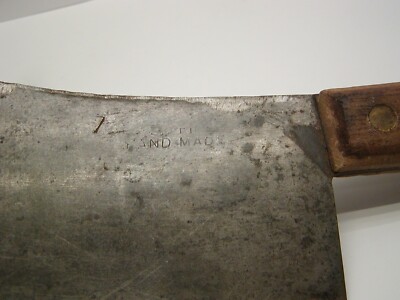 VINTAGE NO 7 BUTCHER MEAT CLEAVER HAND MADE | eBay