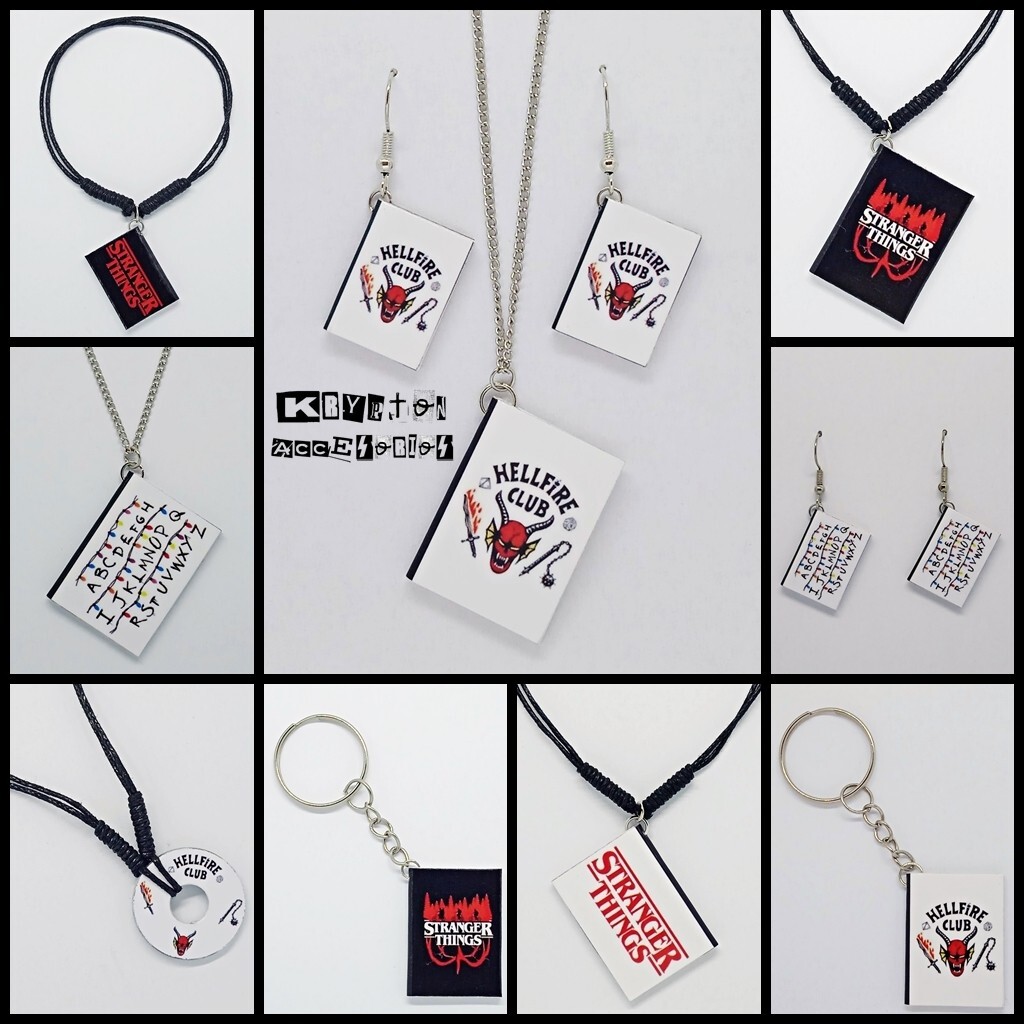 Accesorios STRANGER THINGS - UPSIDE DOWN/DEMOGORGON - HELLFIRE CLUB - ABECEDARIO