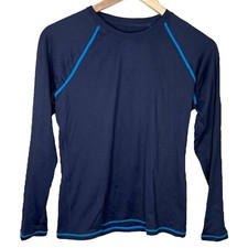 J.Crew Sun Shirt Long Sleeve Navy Blue sun blocking Rash Guard top Small