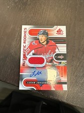 2022-23 SP Game Used Red Authentic Rookies Patch Auto #224 Lucas Johansen /149