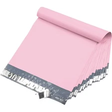 Yens 14.5X19 M7-500pcs POLY MAILERS SHIPPING ENVELOPES PLASTIC BAGS-Light Pink