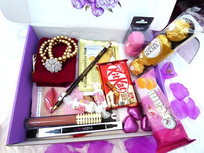 Premium 3-lagiges Perlenarmband & Beauty Geschenkbox - Make-up, Hautpflege Sweet Treat