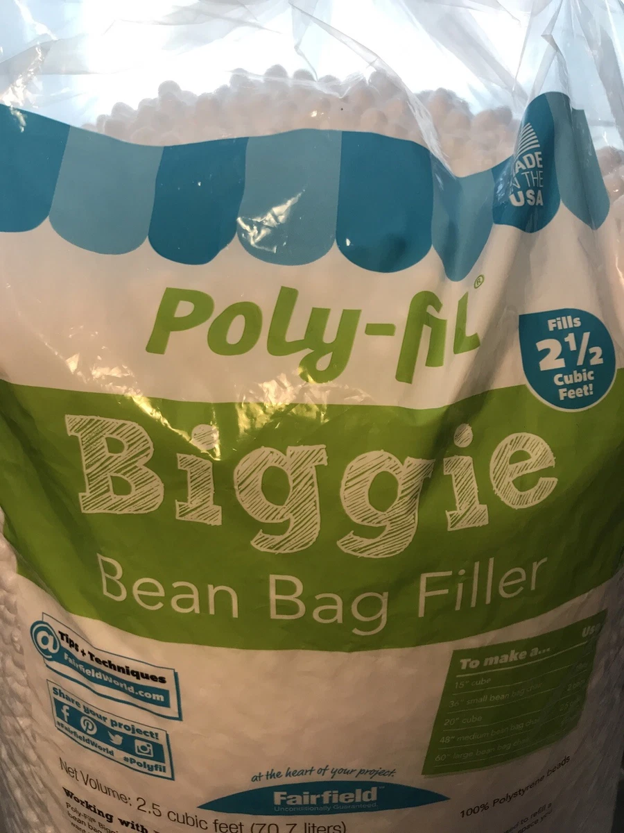 White Poly Fil Biggie Bean Bag Filler eBay