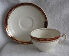Vintage Alfred Meakin "Cardinal Arabesque" Gold Trim Teacup and Saucer (N1) — photo 2