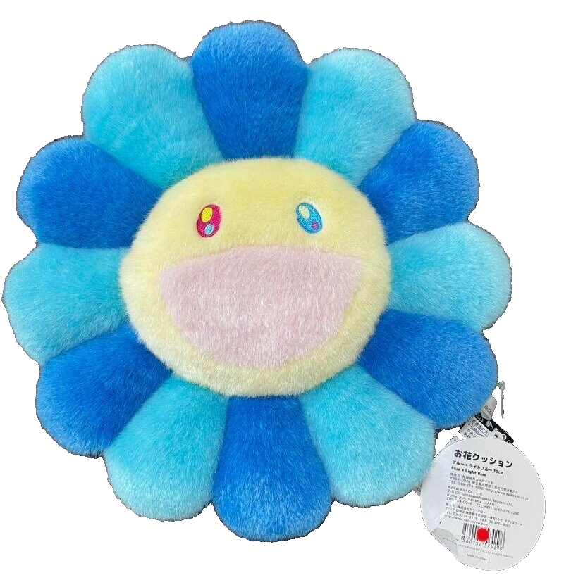クッション・抱きまくら・ブランケット Flower Cushion Large - Kaikai Kiki Takashi Murakami Flower Blue Cushion 30cm - Kaikai Kiki