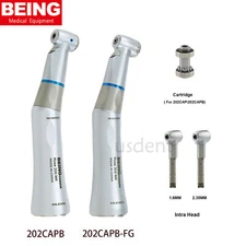 BEING 1:1 Dental Slow Speed Contra Angle Fiber Optic LED Latch FG Handpiece Kavo
