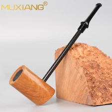 MUXIANG Briar Popeye Tobacco Pipe Smooth Sailor Sitter Pipe Wood Cherrywood Pipe