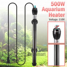 500W Aquarium Heater Rod Water Fish Tank Titanium Alloy Temperature Adjustable