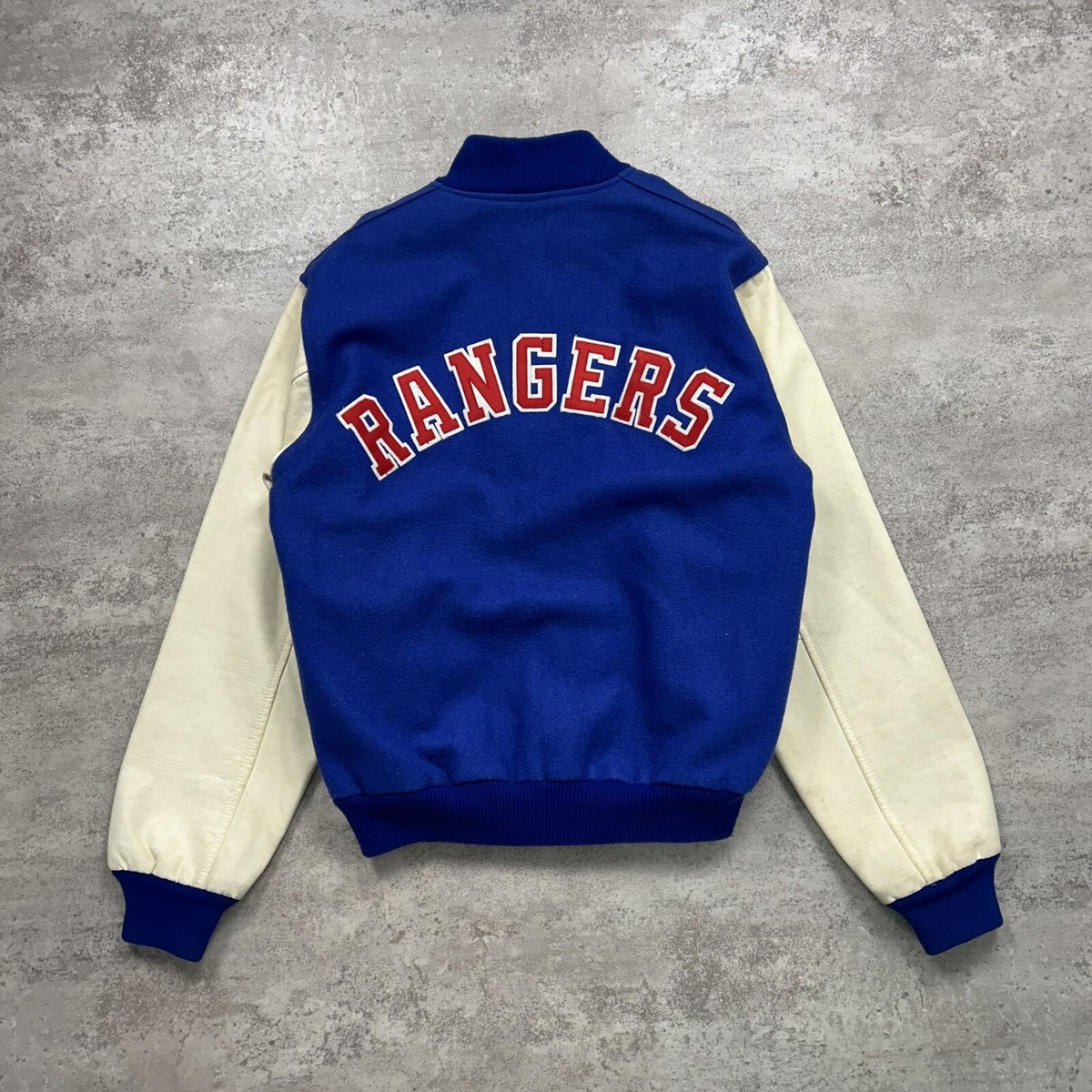 VTG 90s NHL NEW YORK RANGERS CHALK LINE VARSITY JACKET LETTERMAN