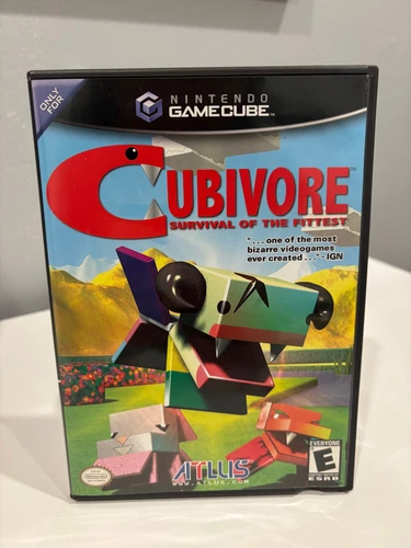 Cubivore: Survival Of The Fittest ~ Nintendo GameCube, 2002 ~ Case + Manual ONLY