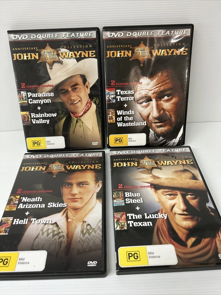 John Wayne Double Feature - THE COWBOYS X 4 The Duke - Image 2 of 4