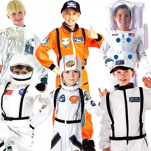 Space Astronaut Boys Fancy Dress NASA Uniform Childrens Costume Kids  Outfits New