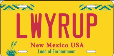 LWYRUP or You Better Call Saul License Plate  12x6 Embossed Aluminum