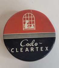 Vintage Codo Cleartex EMPTY Tyewriter Ribbon Tin
