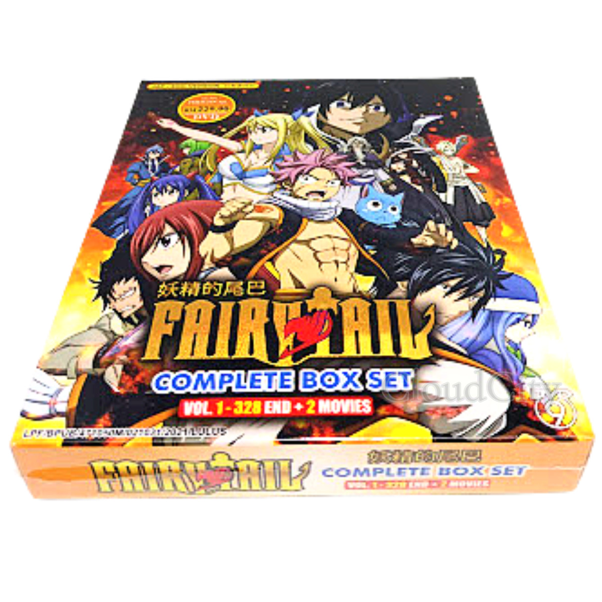 ANIME FAIRY TAIL COMPLETE TV SERIES VOL.1-328 END + 2 MOVIE DVD ENGLISH  DUBBED