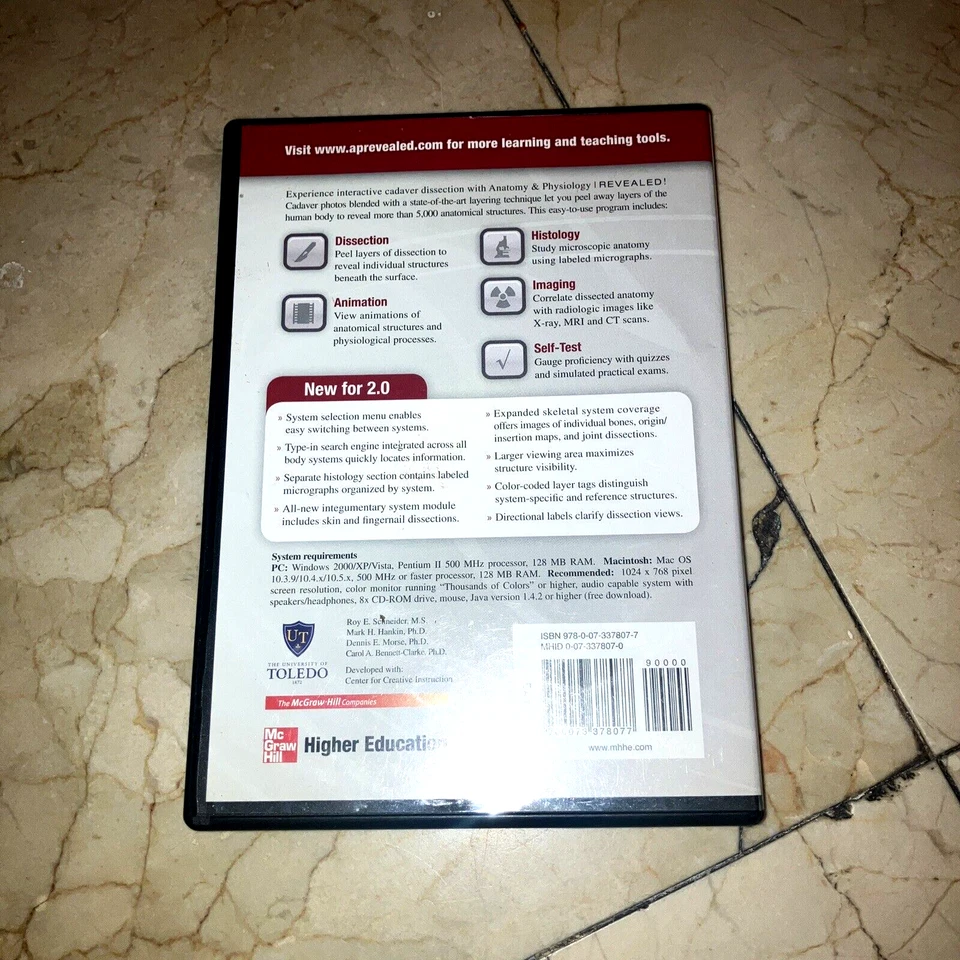 Anatomy & Physiology Revealed - Version 2.0 (CD-ROM) McGraw-Hill - Image 3 of 4