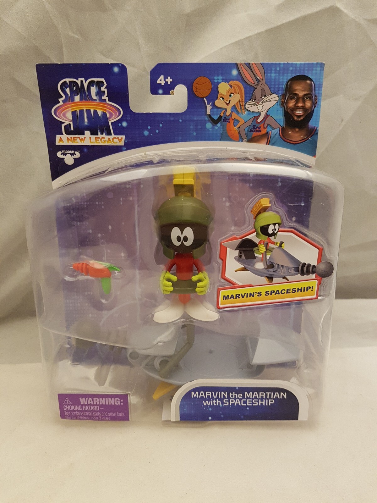 Marvin The Martian Space Jam A New Legacy  With Spaceship 4"" Figure New