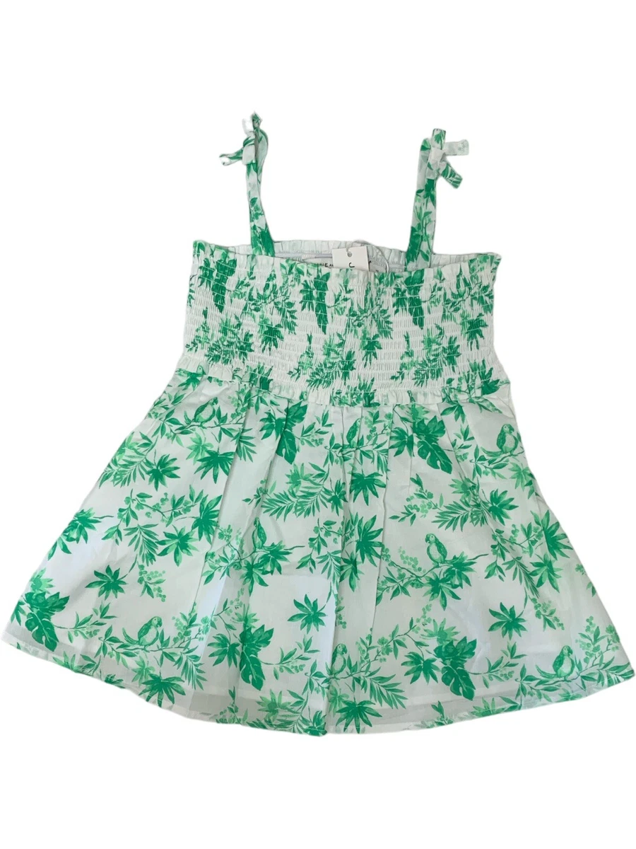 green emerald velvet dress Janie & Jack White & Green Dress  Tomorrow's Child Resale