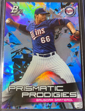 2019 Bowman Platinum Prismatic Prodigies #PPP28 Brusdar Graterol - Twins