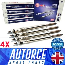 4x Heater Glow Plugs Fits Vauxhall Insignia Astra Corsa Meriva Zafira - 93178047