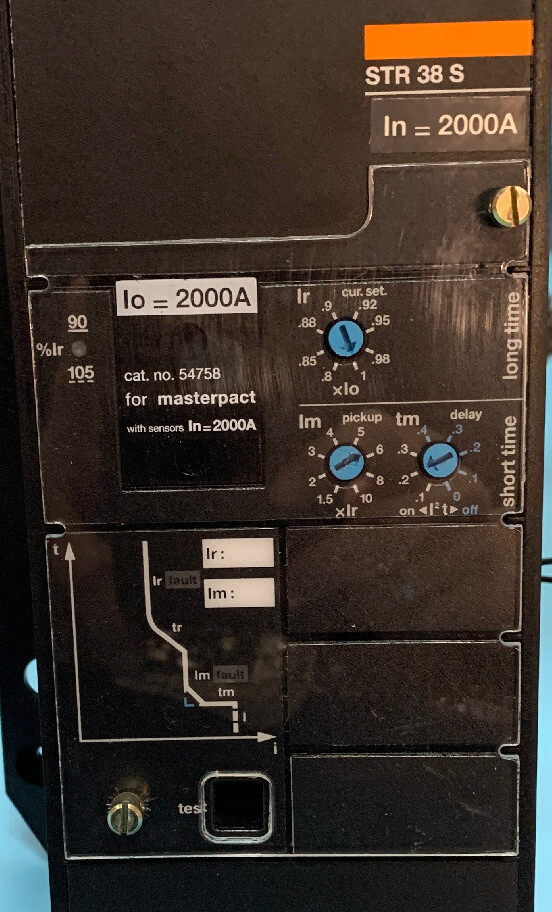 Schneider Merlin GERIN STR38S Trip Unit Masterpact Air Circuit Breaker ...