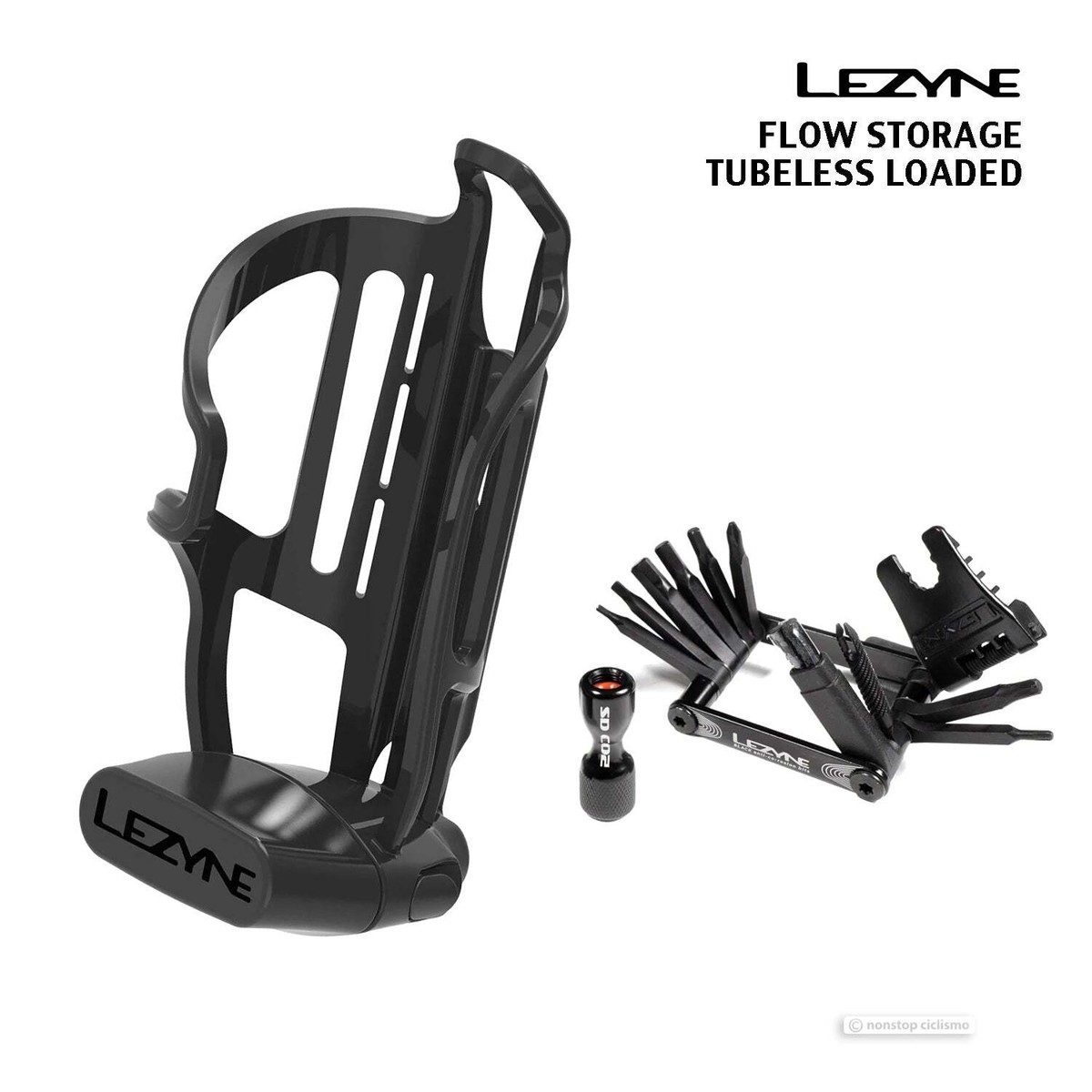 LEZYNE FLOW STORAGE TUBELESS LOADED W/O CO2