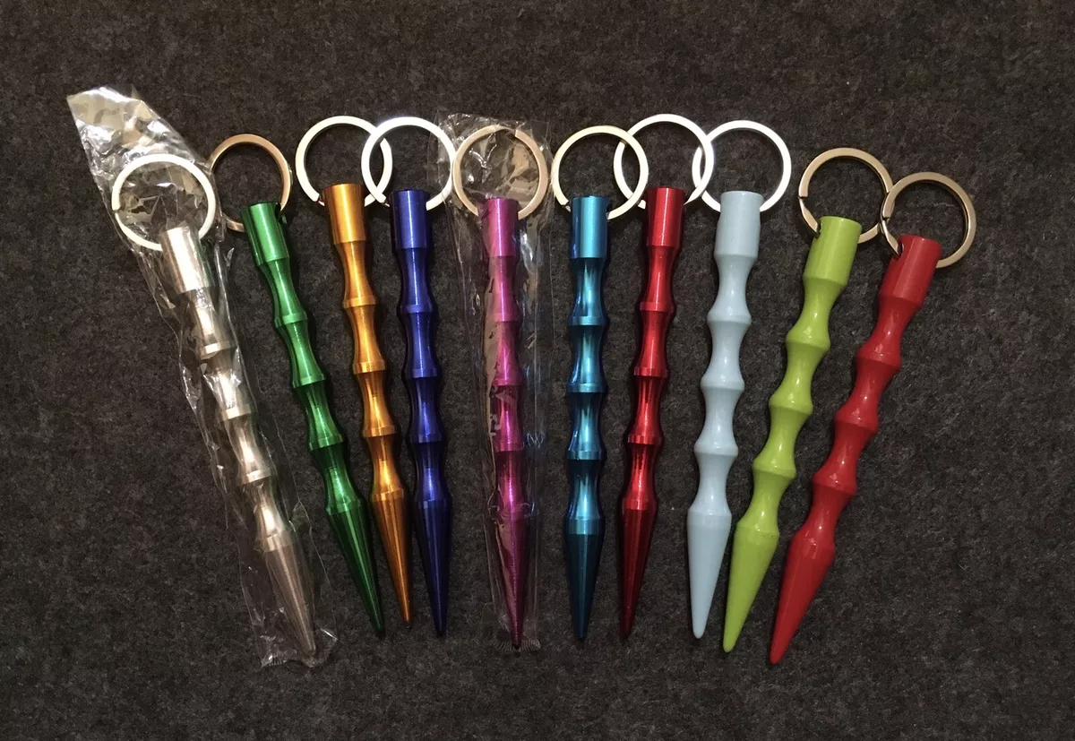 Keychain EDC Short Baton Stick Glass Breaker MESSAGE FOR COLOR