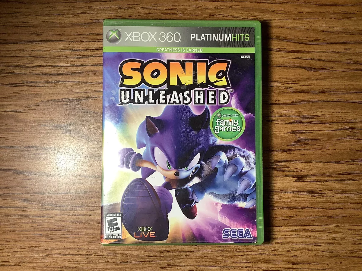 Sonic Unleashed [Platinum Hits] Xbox 360 Tested Working Case and Manual  Included