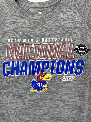 Final Four KU Men's Basketball 2022 National Champions Jay Hawks T Shirt NCAA GU