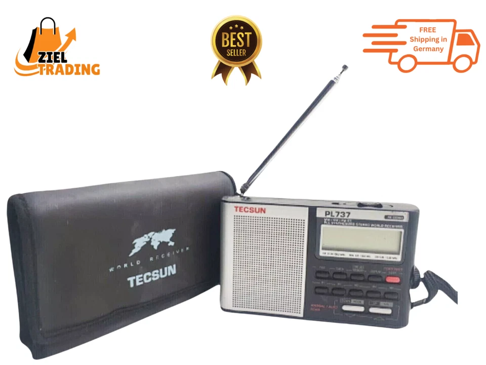 Tecsun PL-737 Digitales Tragbares Radio MW /SW /FM Stereo World Empfänger - Bild 2 von 4