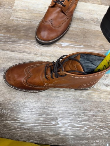 Botines Florsheim de cuero marrón con punta de ala para hombre talla (ver fotos) - Imagen 7 de 10