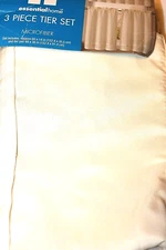 Essential Home 3-Piece Microfiber Tier Set - Ivory 