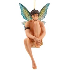   New DECEMBER DIAMONDS I'm A Fairy Christmas Ornament PUCK Male Winged Fairie