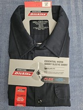 NEW Genuine Dickies Men's Short Sleeve Essential Work Shirt Size 3XL Dark Blue