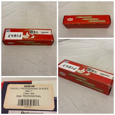 Riedell Professional Blades Sz 7 Ice Skating NWT $210 YGI O1-BL1